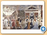 5.2.3-01 Piero della Francesca-Descubrimiento y milagro-Frescos Historia de la VeraCruz (1460) Arezzo